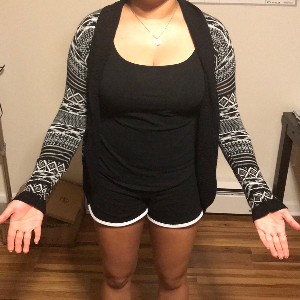 Black and White Cardigan